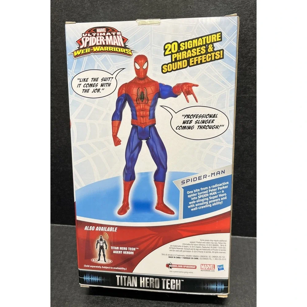 Marvel Ultimate Spider-Man Web Warriors Titan Hero Tech Electronic Spider-Man